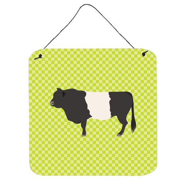 Micasa Belted Galloway Cow Green Wall or Door Hanging Prints, 6 x 6 in. MI231278